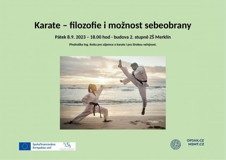 Předáška o&nbsp;karate s&nbsp;praktickými ukázkami.
